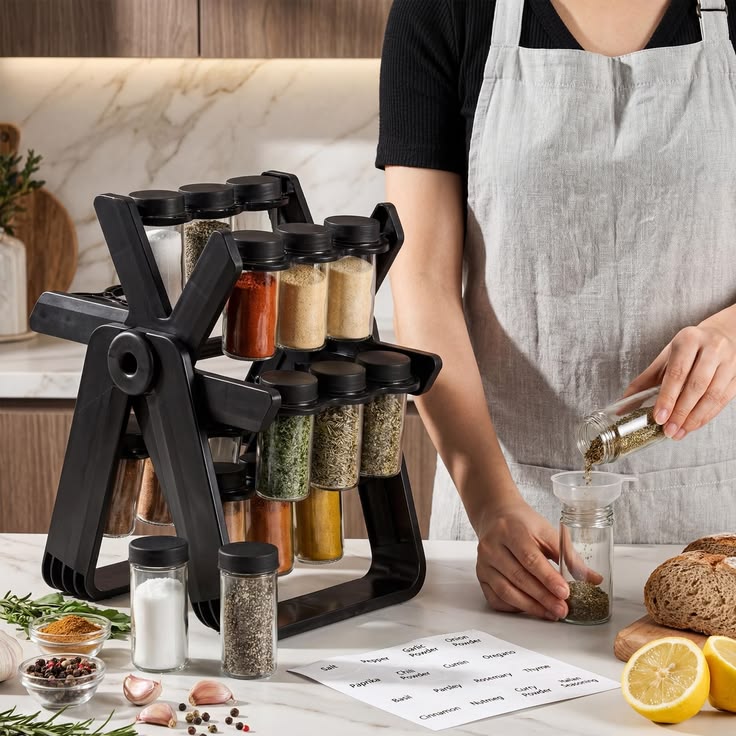 18 Jar Rotating Spice Rack