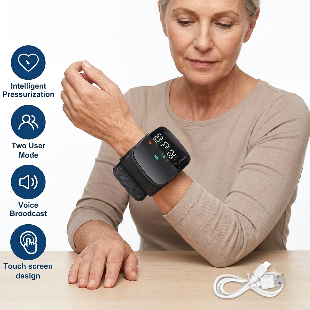 Wrist Electronic Sphygmomanometer