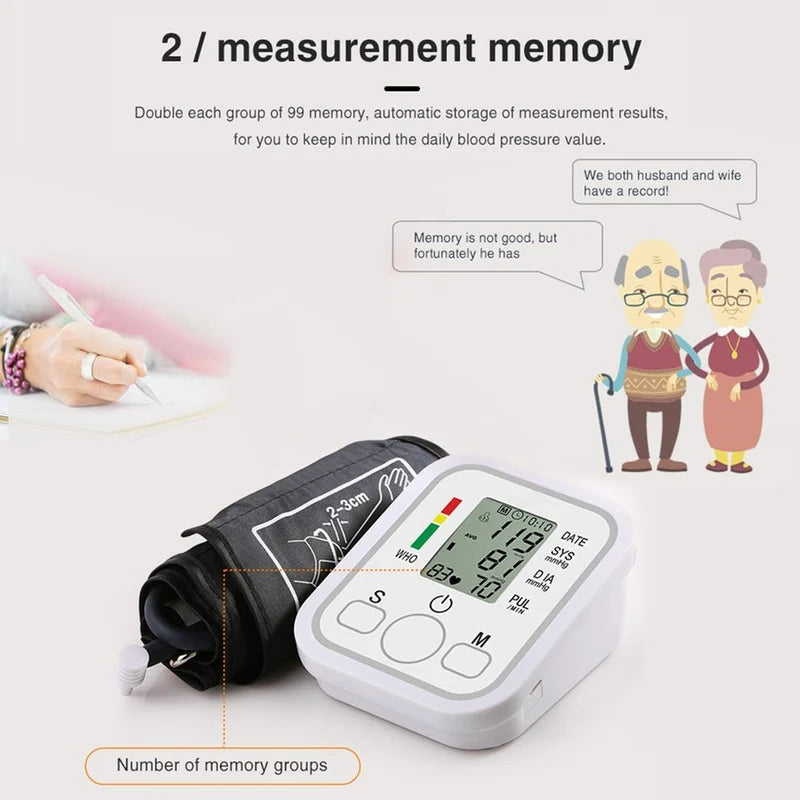 Blood Pressure Monitor - Electronic BP Machine 